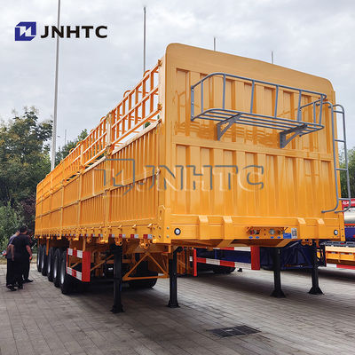 5 Axle Fence Semi Trailer Bulk Cargo Transport Semi Trailer Truck untuk dijual