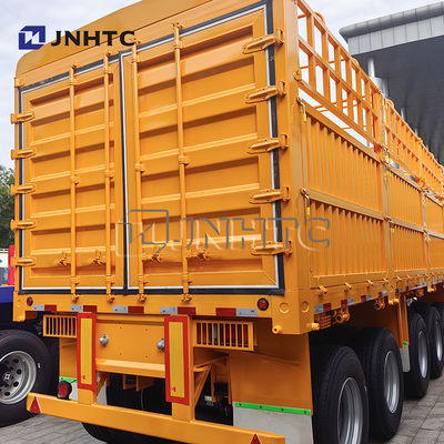 5 Axle Fence Semi Trailer Bulk Cargo Transport Semi Trailer Truck untuk dijual