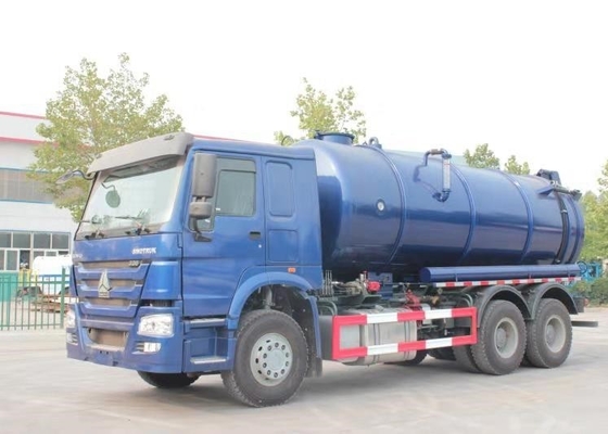 20CBM LHD 336HP Truk Pembersih Limbah Dengan Pompa Vakum Penghematan Waktu