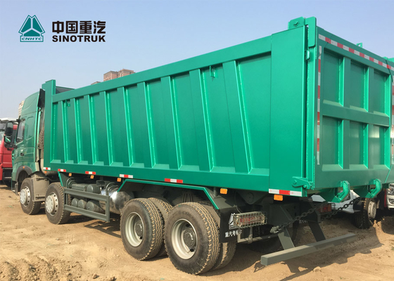 Euro 4 420HP Atap Tinggi Cab HOWO A7 Dump Truck Dengan Bunker Ganda Untuk Phillipine