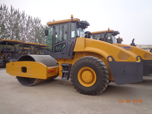 14T Drum Roller Compactor Mesin Pemeliharaan Jalan Dengan XCMG Axle XS143J 14T