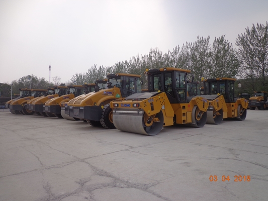 14T Drum Roller Compactor Mesin Pemeliharaan Jalan Dengan XCMG Axle XS143J 14T