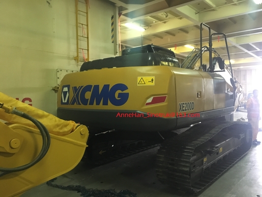 Konstruksi Crawler Dipasang Mesin Hydraulic Excavator 20 Ton XE200D