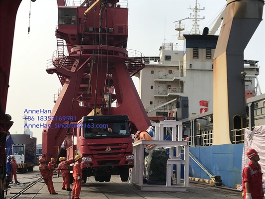 HOWO 6x4 10 Ton Lipat Boom Truck Mounted Crane