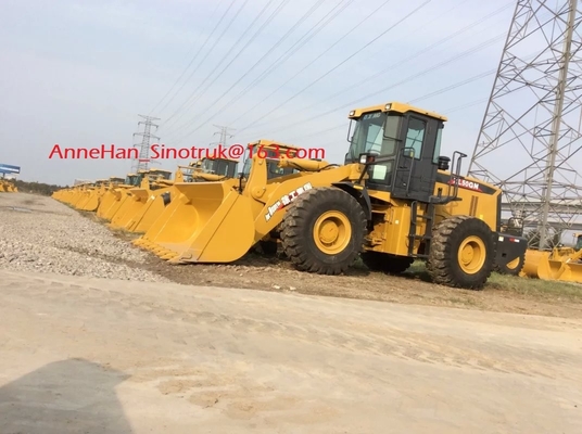 ZL50GN 5 Ton Weichai Engine Compact Wheel Loader Rantai Drive Efisiensi Tinggi