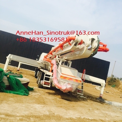 Iso Ccc 37m Trailer Pompa Beton HOWO Truk Beton Hemat Energi