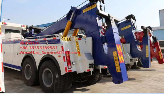 360 Derajat Rotasi Derek Wrecker Tow Truk Kargo Berat Untuk Tow Mobil Rusak