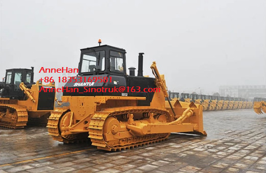 Warna Kuning Shantui SD32 Peralatan Buldoser Kecil Dengan Mesin Cummins