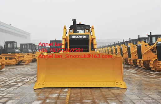 Warna Kuning Shantui SD32 Peralatan Buldoser Kecil Dengan Mesin Cummins