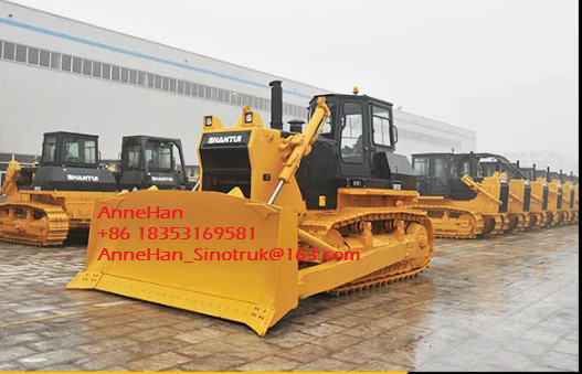Warna Kuning Shantui SD32 Peralatan Buldoser Kecil Dengan Mesin Cummins