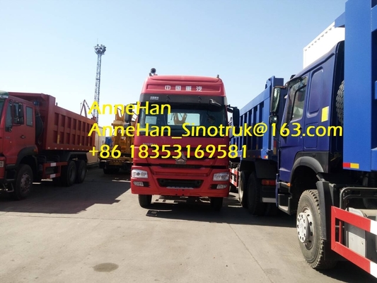 Sinotruk Howo7 10 Ban Trailer Penggerak Utama 6 * 4 Dengan Kabin Konsumsi Bahan Bakar Rendah HW79