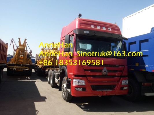 Sinotruk Howo7 10 Ban Trailer Penggerak Utama 6 * 4 Dengan Kabin Konsumsi Bahan Bakar Rendah HW79