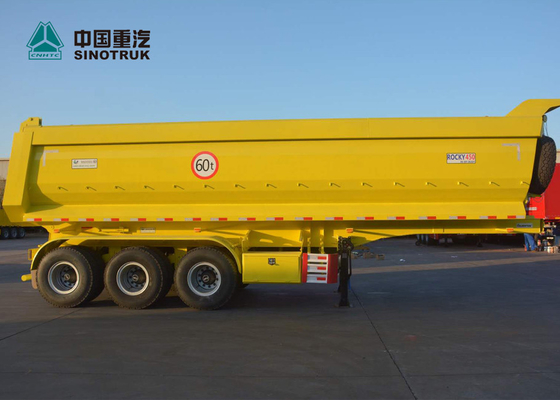 CIMC 70 T 13M Dump Tugas Berat Semi Trailer Kapasitas 30M3 Dari HYVA Lifting