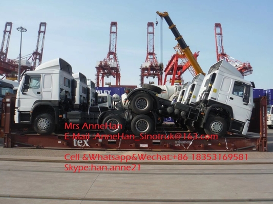 420hp Sinotruk Howo7 Tractor Truck 6x4 10 Roda HW76 Kabin Untuk Tow 50T