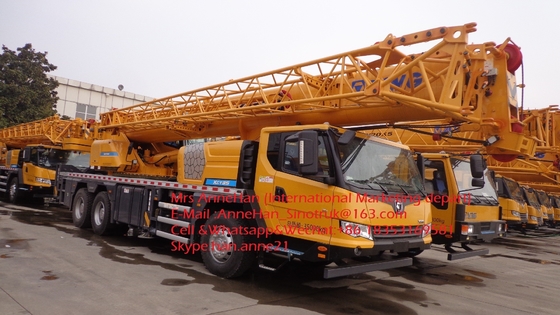 All Terrain QY35K5 Truck Mounted Crane Tipe Bahan Bakar 14,3m Tinggi Angkat