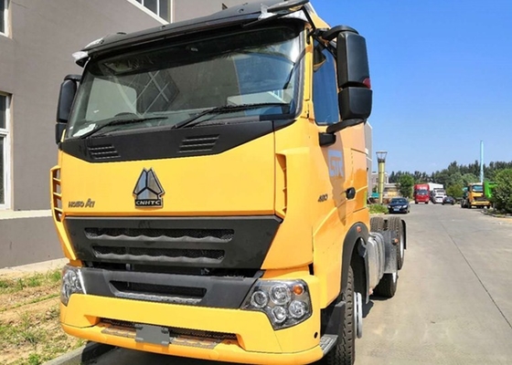 HOWO A7 420 HP 6X4 Penggerak Utama Truk / Truk Traktor Diesel HF7 Gandar Depan