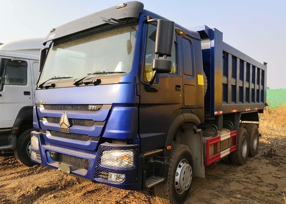 Sinotruk 6x4 371 Horse Power Heavy Dump Truck 25 Ton Warna Biru Umur Panjang