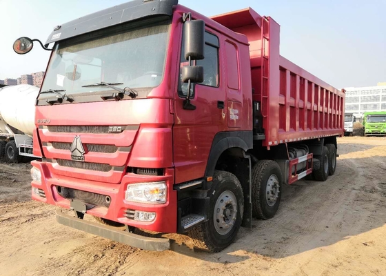 HOWO Heavy Duty 6x4 Dump Truck Equipment dengan 371hp Red Color International Dump Truck