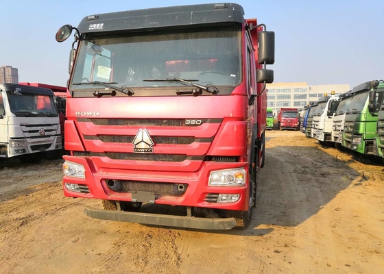 HOWO Heavy Duty 6x4 Dump Truck Equipment dengan 371hp Red Color International Dump Truck