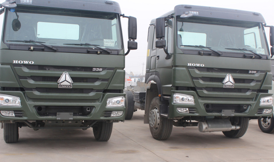 Sinotruk 371hp 420hp Traktor Prime Mover Truck 6x4 10 Roda Dengan 50 # 90 # Kingpin