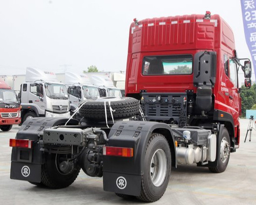 SINOTRUK STEYR 4X2 Traktor Trailer Dump Truck Dalam Warna Merah Untuk 8-20 Ton
