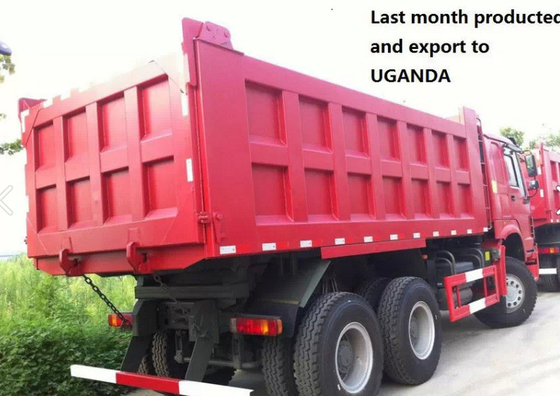 290 / 336HP EURO II Sinotruk Howo 6x4 Dump Truck 8-20T Di Lingkungan Keras