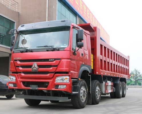 12 Roda ISO CCC Dump Truck Tugas Berat SINOTRUK HOWO 8X4 Euro II Standar
