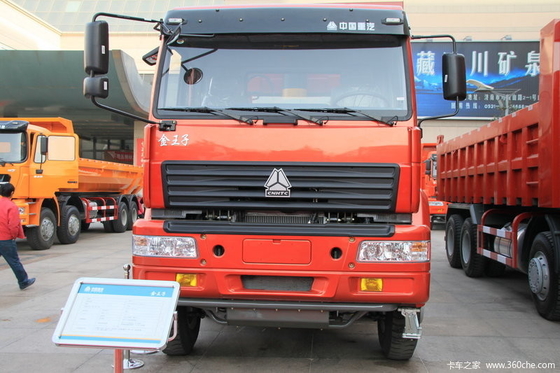 T Model Ventral Lift / Lift Depan Mini Dump Truck SINOTRUK STEYR 8 By 4 EURO II Standard