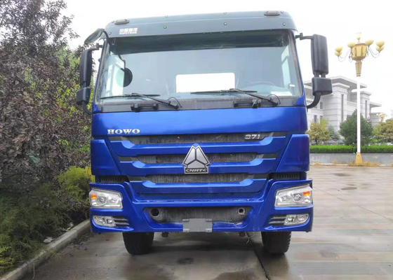 Warna Biru 371 HP HOWO Tractor Head Truck Penggerak Semi Truk Untuk Tansport