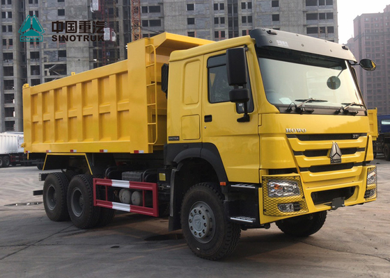 SINOTRUK HOWO 371 20CBM Heavy Duty Dump Truck Lembar Kekuatan Tinggi 6 X 4
