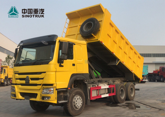 SINOTRUK HOWO 371 20CBM Heavy Duty Dump Truck Lembar Kekuatan Tinggi 6 X 4