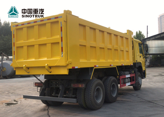 SINOTRUK HOWO 371 20CBM Heavy Duty Dump Truck Lembar Kekuatan Tinggi 6 X 4