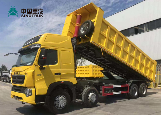Tahun 2020 A7 Sinotruk Howo 30M3 Truk Dump Tugas Berat Dengan Pengangkatan Depan 8x4 12 Roda