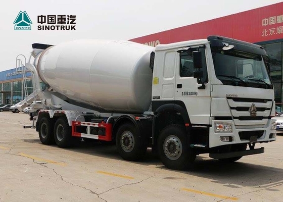 SINOTRUK HOWO EURO 2 371HP Truk Mixer Beton tahan lama 8X4 10CBM 12CBM 12 Roda