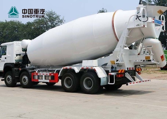 SINOTRUK HOWO EURO 2 371HP Truk Mixer Beton tahan lama 8X4 10CBM 12CBM 12 Roda
