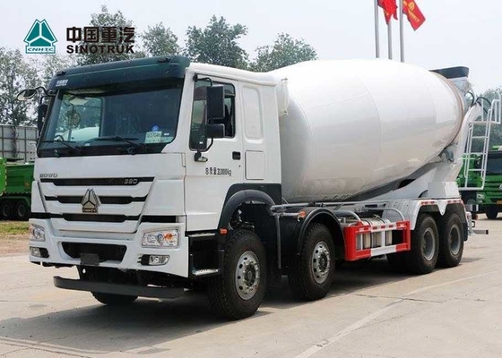 SINOTRUK HOWO EURO 2 371HP Truk Mixer Beton tahan lama 8X4 10CBM 12CBM 12 Roda