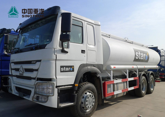 HOWO EURO 2 336 Truk Tangki Bahan Bakar, Truk Tanker Minyak 25CBM 20 Ton Payload