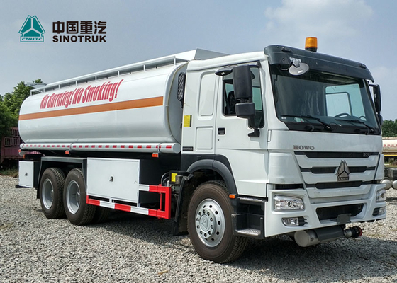 HOWO EURO 2 336 Truk Tangki Bahan Bakar, Truk Tanker Minyak 25CBM 20 Ton Payload
