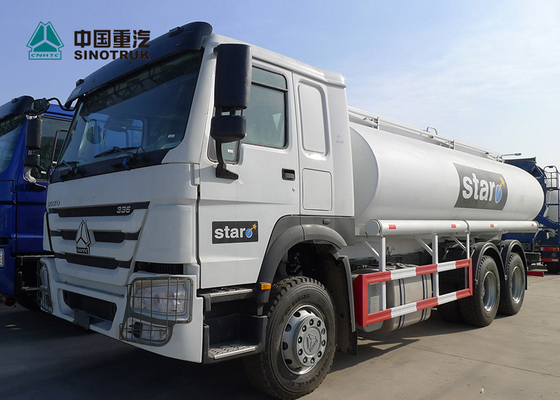 HOWO EURO 2 336 Truk Tangki Bahan Bakar, Truk Tanker Minyak 25CBM 20 Ton Payload