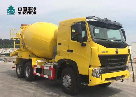 Tugas Berat Euro 2 371HP Mini Truk Beton 6x4 10 Roda 8CBM HOWO A7