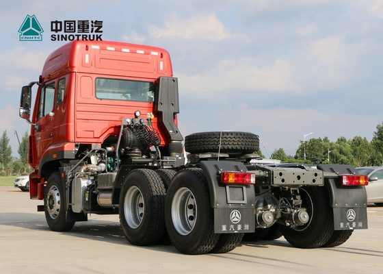 6X4 10 Roda Prime Mover Truck SINOTRUK HOHAN 371HP Dengan Double Sleepers