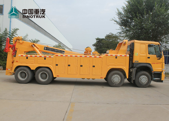 8X4 SINOTRUK HOWO 30T 40T Tugas berat Rotary Wrecker Tow Truck 12 Roda