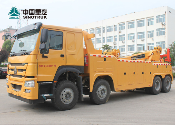 8X4 SINOTRUK HOWO 30T 40T Tugas berat Rotary Wrecker Tow Truck 12 Roda