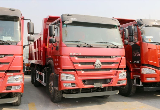 Sinotruk 6x4 10 Wheel Dump Truck Tugas Berat Dengan Platform Tubuh Terbalik