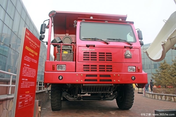 371HP Off Highway Truck, Truk Kuning Tipper Tugas Berat Warna Kuning 70 Ton Beban