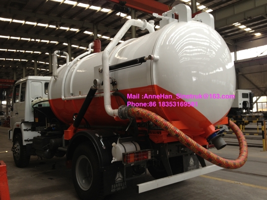 Sinotruk Sanitasi Perusahaan Truk Pengumpul Limbah 8-12CBM 4X2 Truk Limbah Cair