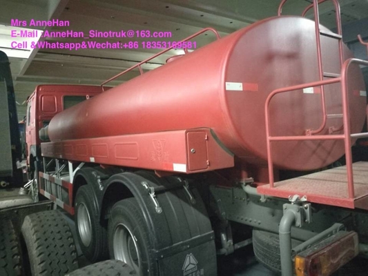 Sinotruk Howo7 Truk Tangki Air Tekanan Tinggi 4000 Gallon Drive Tangan Kiri 6X4