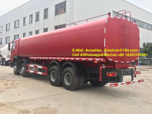 Truk Air Sinotruk 25-35CBM 8X4 Untuk Pengangkutan Air di Sinotruk Howo