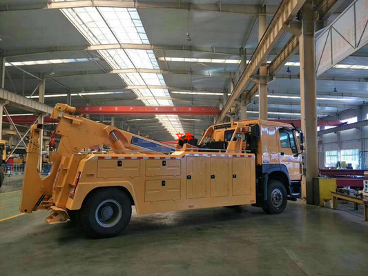 Sinotruk Howo7 Euro2 10-15T Wrecker Truck 4x2 6 Roda Dengan Daya 336hp