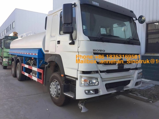 6 X 4 20000L 371hp Truk Tangki Air Dengan Sistem Semprot Dari Sinotruk Howo7